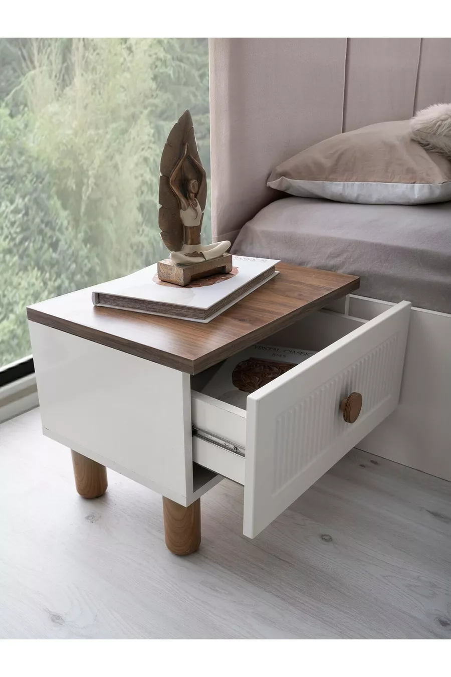 ENSEMBLE DE CHAMBRE À COUCHER ŞEHZADE EN MDF AVEC LIT