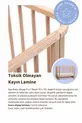 Set di Culla in Legno Naturale (BL) X - lettino, letto, parco giochi, letto Montessori Junior