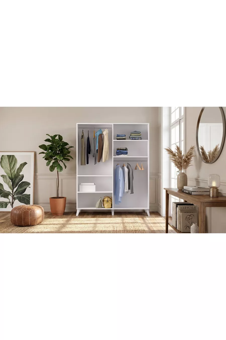 Armoire à 4 portes Maya blanche