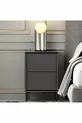 Table de chevet Immagine Anthracite (Motif Marbre)