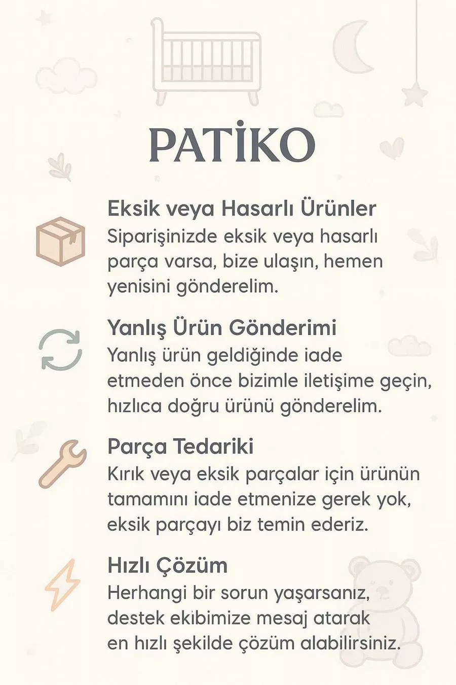 PATİKO MDF Freestanding Detachable Bunk Bed