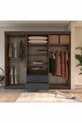  Lavinya Lux Armoire 6 Portes 2 Tiroirs Noyer-Anthracite Gris
