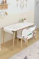 Aktivitätentisch mit Papierrolle Kinderarbeitstisch Spielzeugschrank