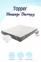 Topper 0.9 - Massage Therapy - 3D Soft Mattress Pad - Bed Protector Sleep Pad - 3 Cm