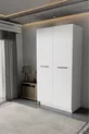 - LADİK - ARMOIRE BLANCHE À DEUX PORTES  CM