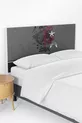 Housse de tête de lit pour lit enfant avec motif marin gris
