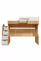 Lits superposés, Litera Ranza Armoire Bureau, Noyer clair-Blanc
