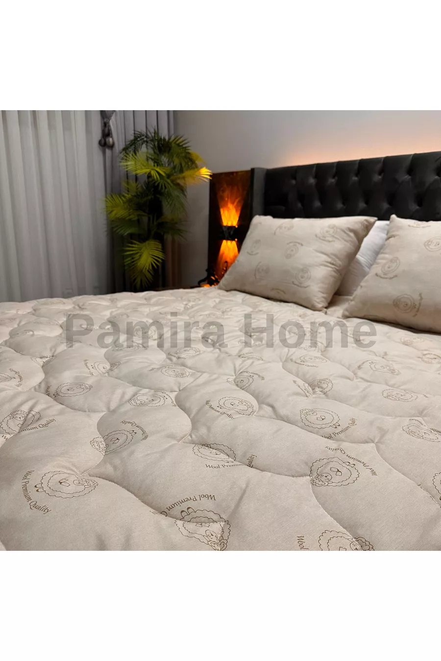 Protège-matelas en laine d'agneau Mérinos, Protection de lit ( % LAINE D'AGNEAU MÉRINOS)