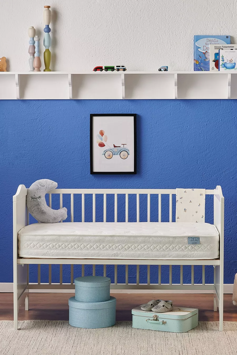 Letto a molle Baby Blue Star