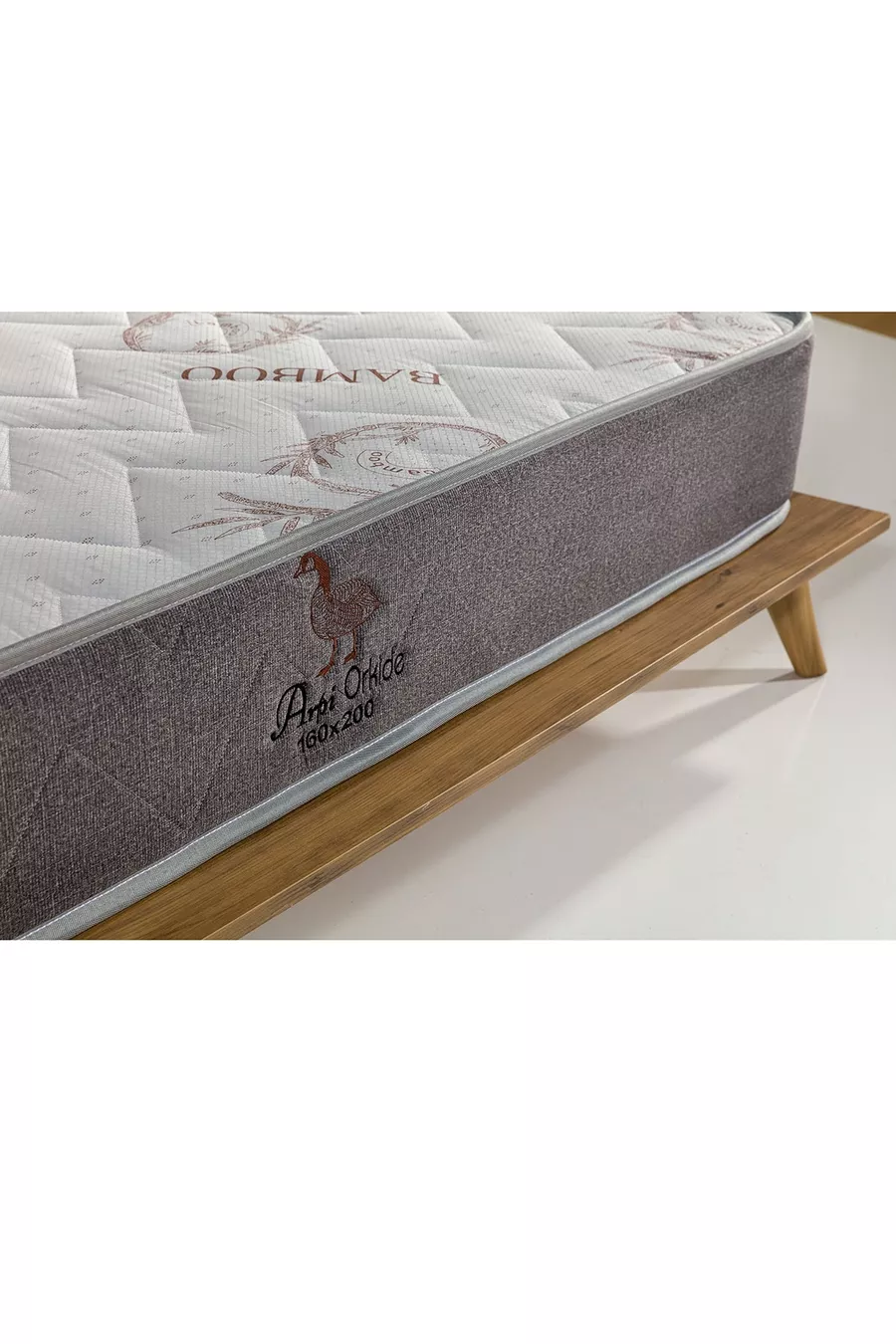 Matelas double ortopédique complet Arpi Orkide Rollpack - Tissu luxueux jacquard