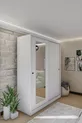 GM  MENEKŞE BEYAZ SÜRGÜLÜ GARDIROP