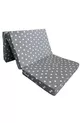 Lit pliant et matelas pliant en mousse pour une personne Cm-GRAND GRIS ÉTOILE