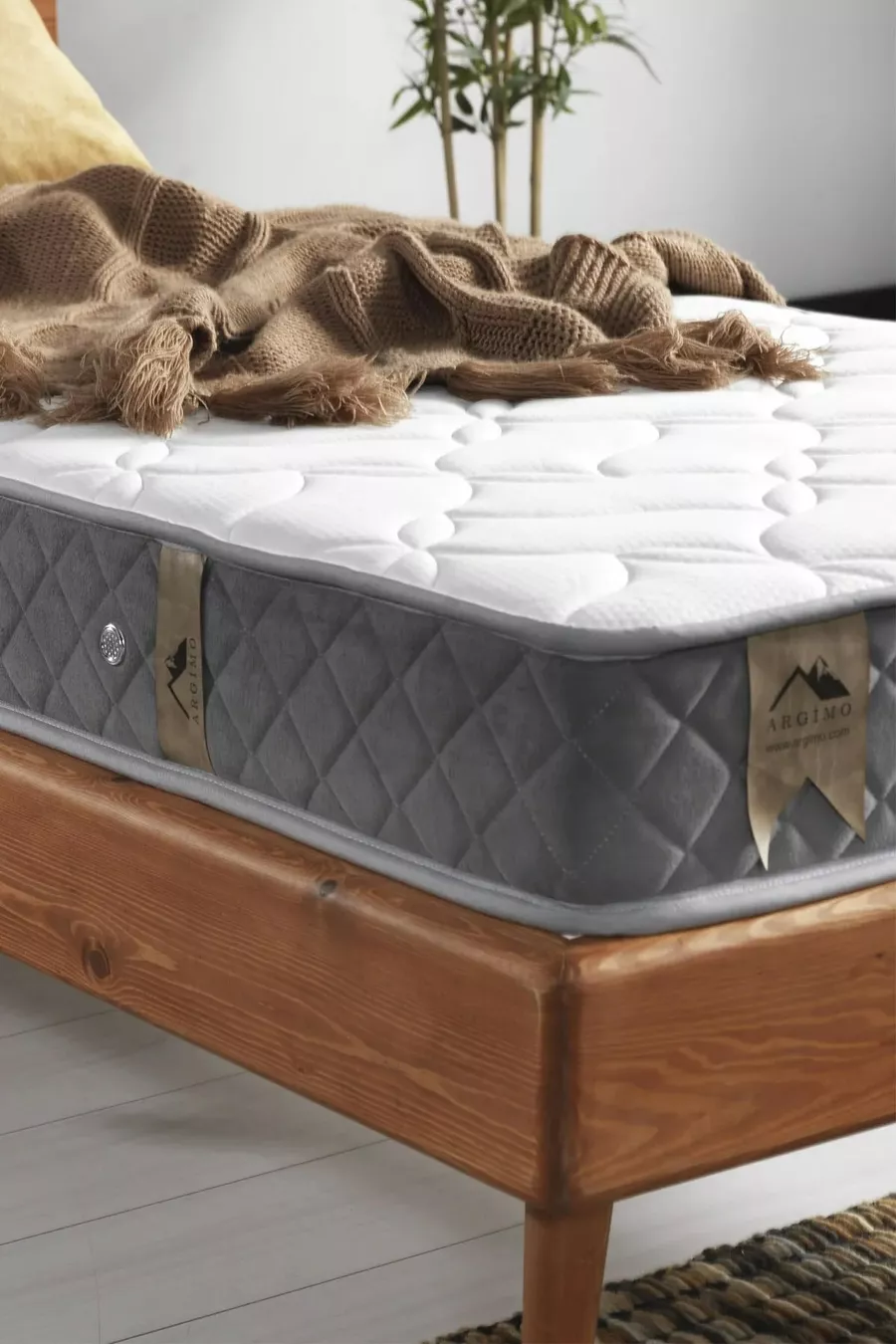 Lit réversible Prestige en tissu tricoté pour une personne