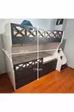 Lit superposé pour enfant modèle blanc anthracite