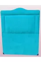 Title DK Single Person Foal Feather Turquoise Fabric Embossed Model Handmade