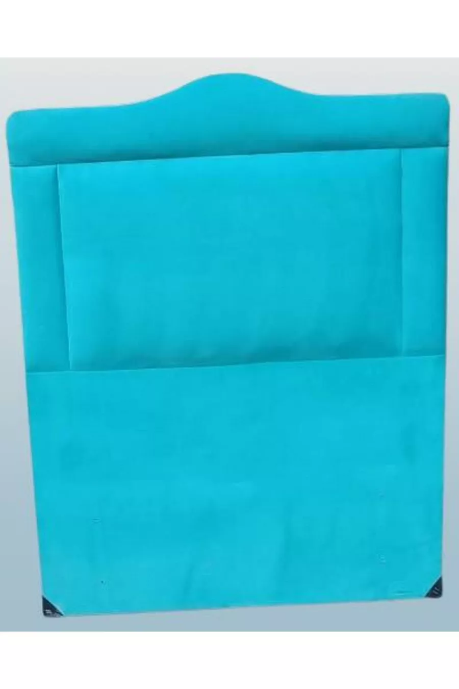 Title DK Single Person Foal Feather Turquoise Fabric Embossed Model Handmade