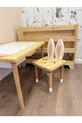Table d'activités en bois pour enfants avec 1 chaise - Avec tableau noir