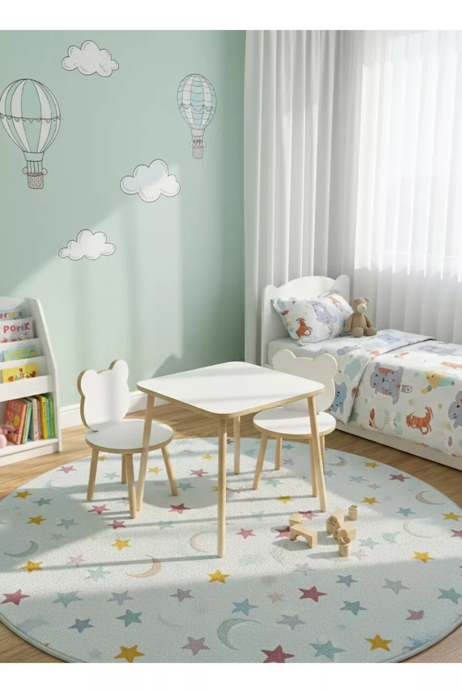 Ensemble table et chaises pour enfants Table d'activité Bureau 1 table 2 chaises
