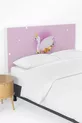 Housse de tête de lit avec motif cygne rose