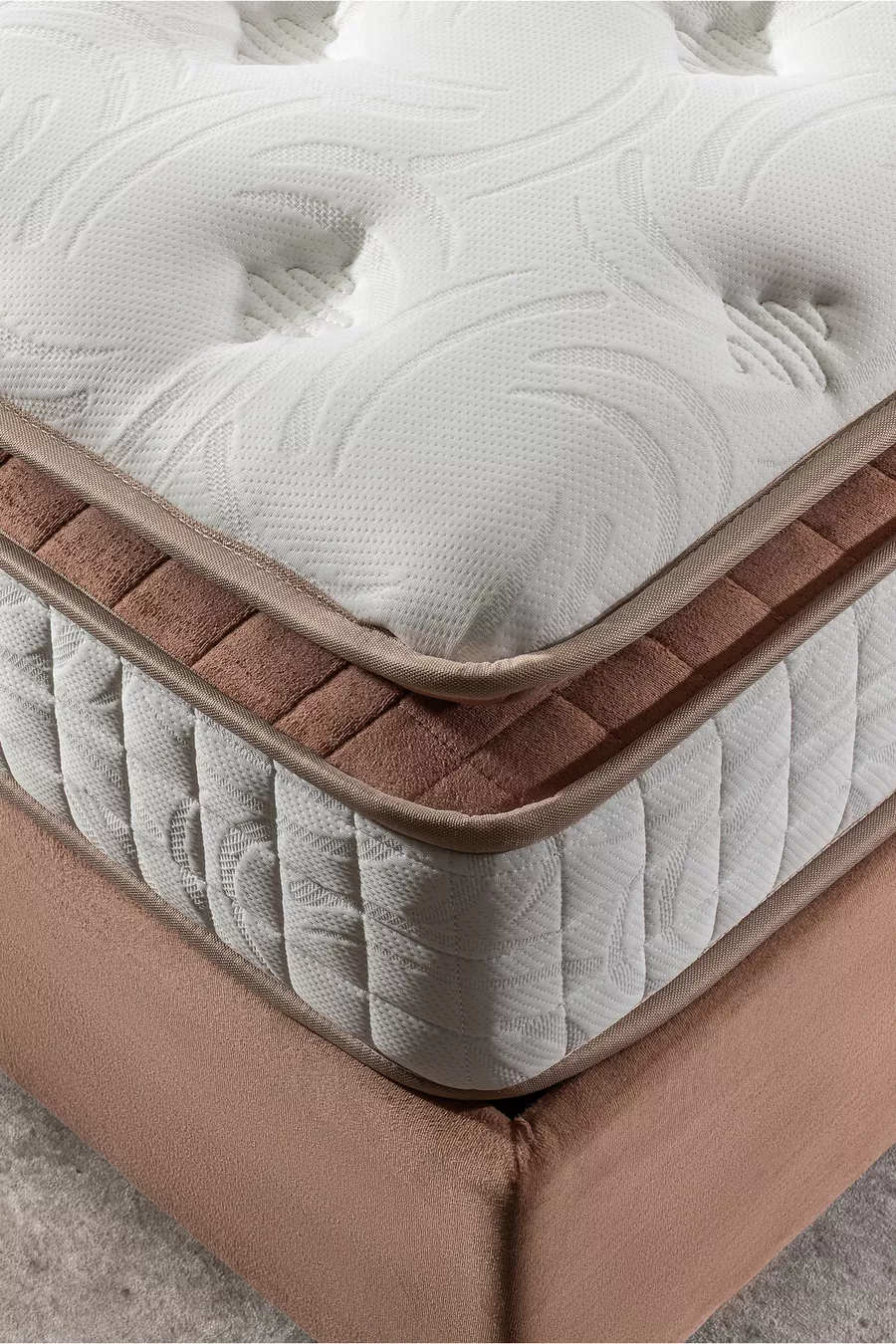 Materasso a molle originale ultra ortopedico Touch Brown con imbottitura (Cm)