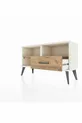 Arges Kommode 2 Regale Einzelschublade Achat-Kiefer