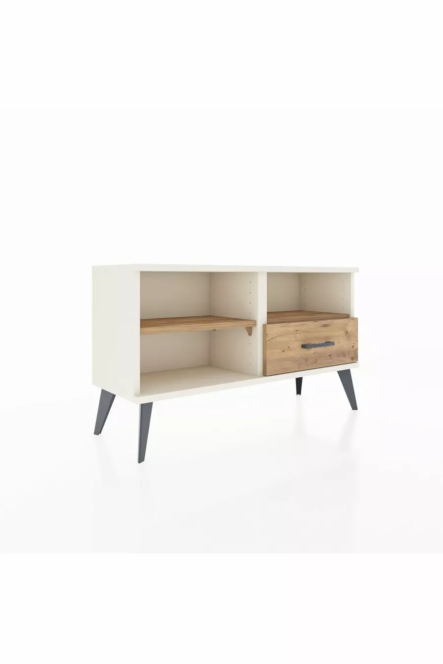 Arges Kommode 2 Regale Einzelschublade Achat-Kiefer