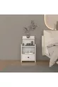 Модерен нощен шкаф с рафтове и чекмеджета, 100% MDF