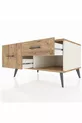 Commode Kronos 2 tiroirs Pierre de lune-Pin