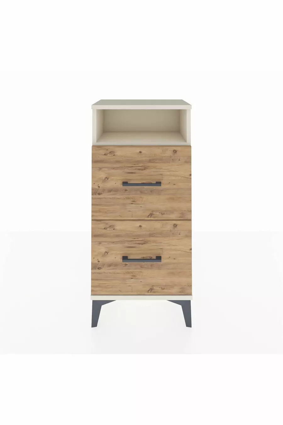 Argeş Commode met één plank en 2 lades, Agaat-dennen