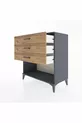Hyperion Dressoir met 3 Lade Antraciet-Dennen