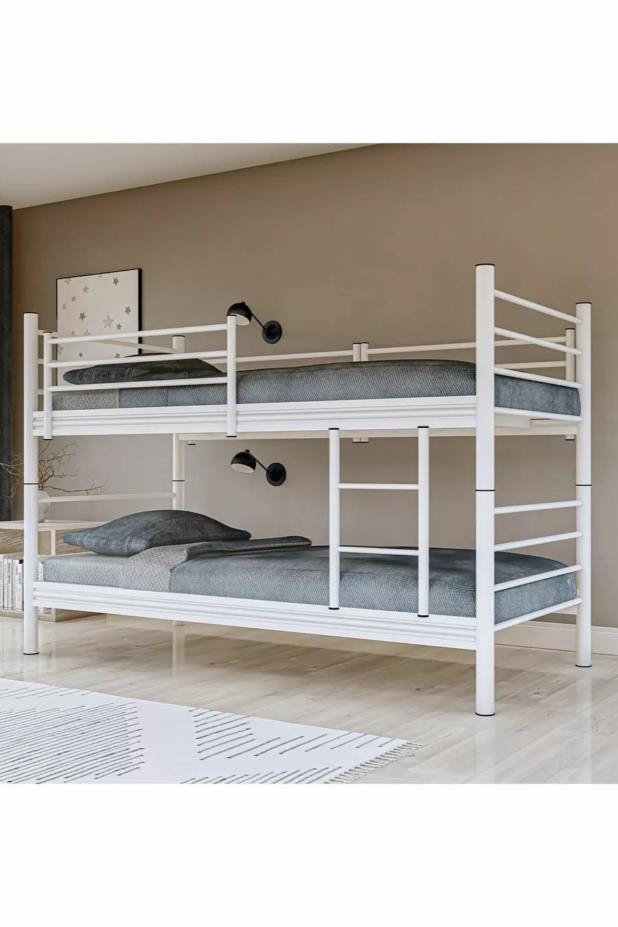 Gm Livello Letto a castello doppio smontabile Bianco