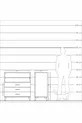 Commode Kronos à 2 étagères et 3 tiroirs Anthracite-Pin