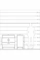 Комод Kronos с 3 полками, 1 выдвижным ящиком и 2 дверцами, сосна-сосна
