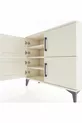 Commode Arges 3 étagères 4 portes Pierre de lune-Pierre de lune