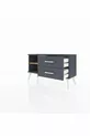 Arges Dressoir Enkele Plank 2 Lade Antraciet-dennen/Antraciet