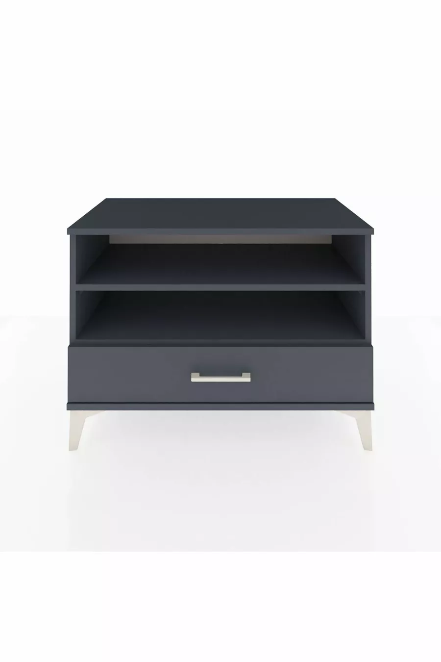 Commode Hyperion 2 étagères 1 tiroir Anthracite-Anthracite
