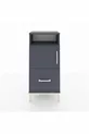Arges Cabinet with 2 Shelves, 1 Drawer, 2 Doors, Anthracite-Anthracite