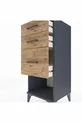 Chevet Hyperion 3 tiroirs Anthracite-Pin