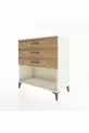 Commode Hyperion 3 tiroirs Pierre de lune-Sapin