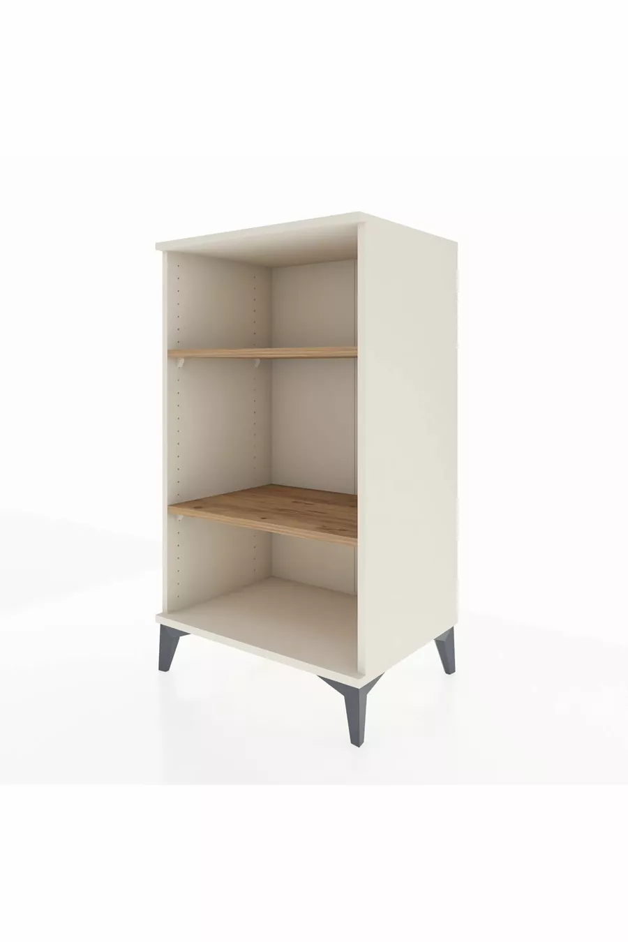Hyperion Bedside Table 2-Shelf Moonstone-Pine