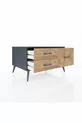 Kronos Dresser 3-Shelf Anthracite-Anthracite/Pine