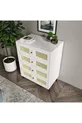 Commode Blanche Moonlight 4 Tiroirs avec Détails de Dessus