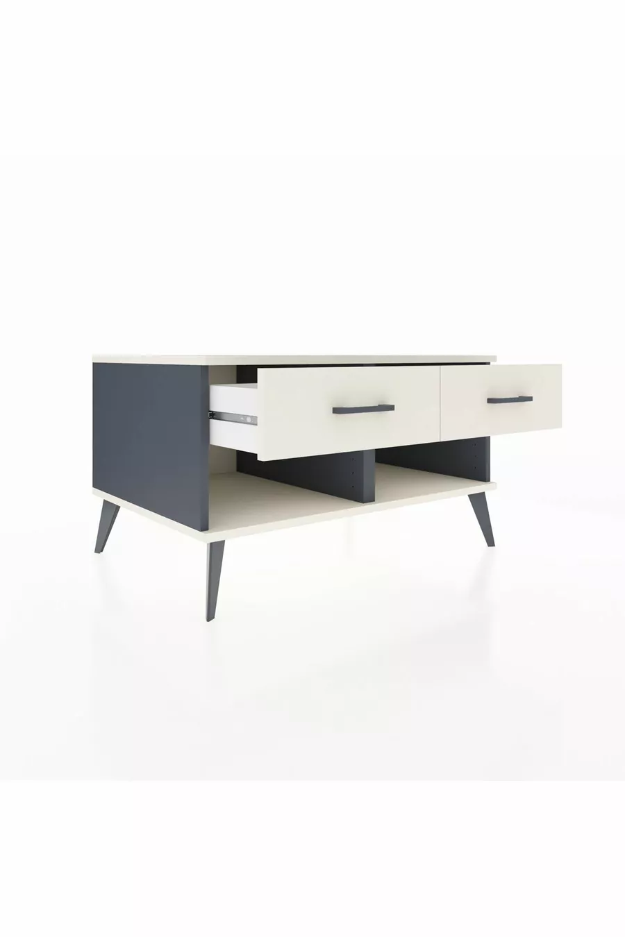 Cassettiera Kronos 2 Cassetti Antracite-Pietra di Luna