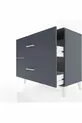 Commode Hyperion 2 tiroirs Anthracite-Anthracite