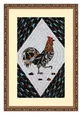 Peinture de motif de coq