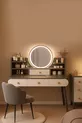 Coiffeuse moderne avec miroir rétroéclairé LED en MDF de qualité 1ère classe, table de toilette (G)