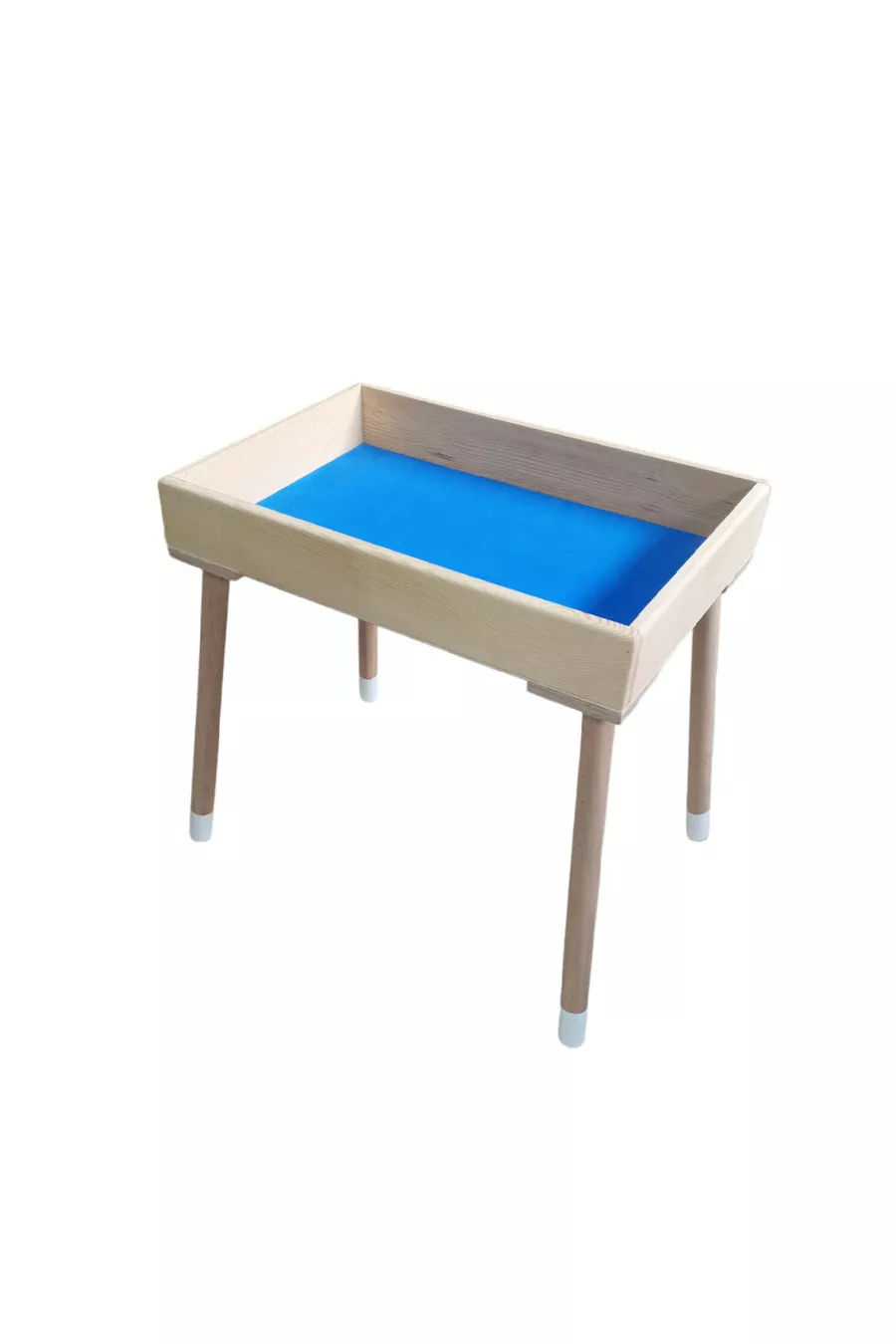 Plateau d'apprentissage Montessori en bois sur pieds, plateau de sable