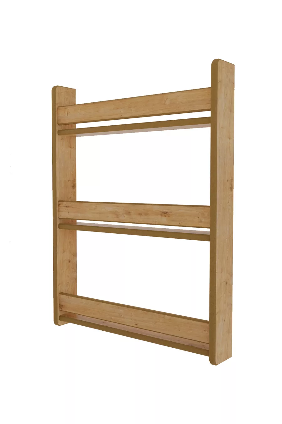 Детски шкаф за книги Montessori с 3 рафта  cm - Сапфирен дъб