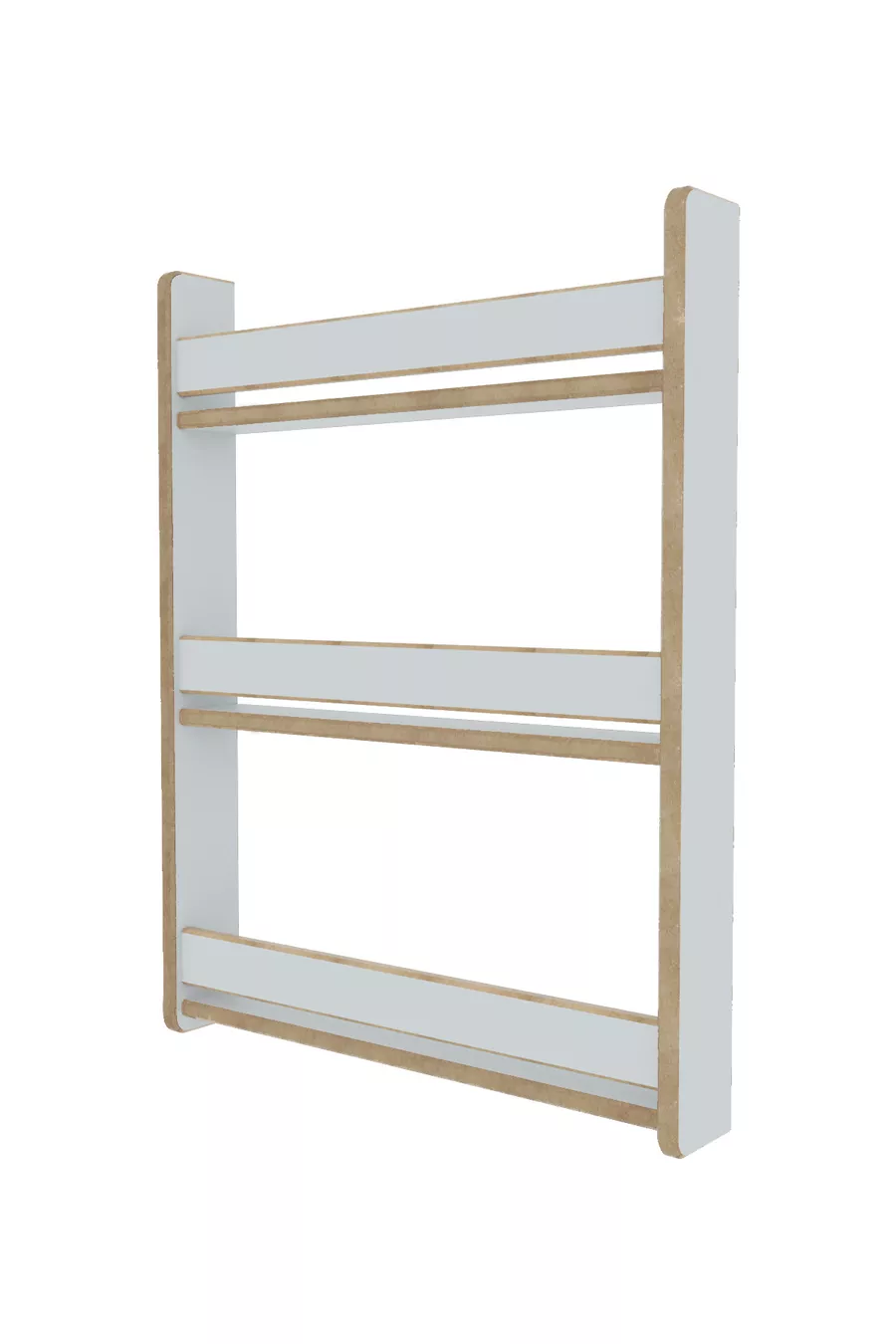 Bibliothèque pour enfants Montessori à 3 étagères en MDF * cm Blanc