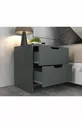 Efes 2-Drawer Anthracite Nightstand